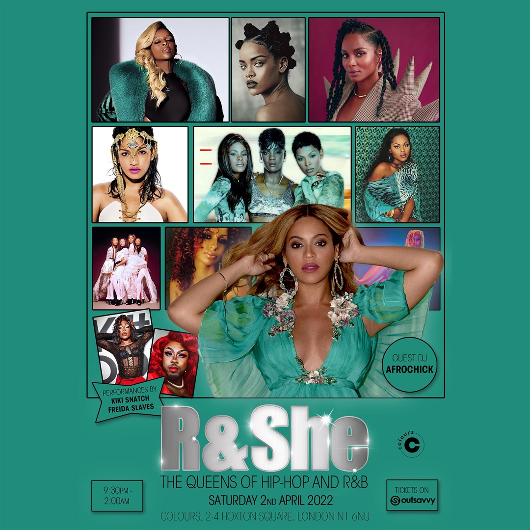 OutSavvy R & She The Queens Of HipHop And R&B Tickets, Saturday 2nd