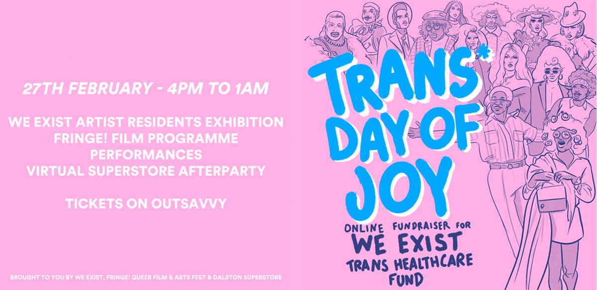 Trans Day of Joy: an online fundraiser for We Exist trans healthcare fund tickets