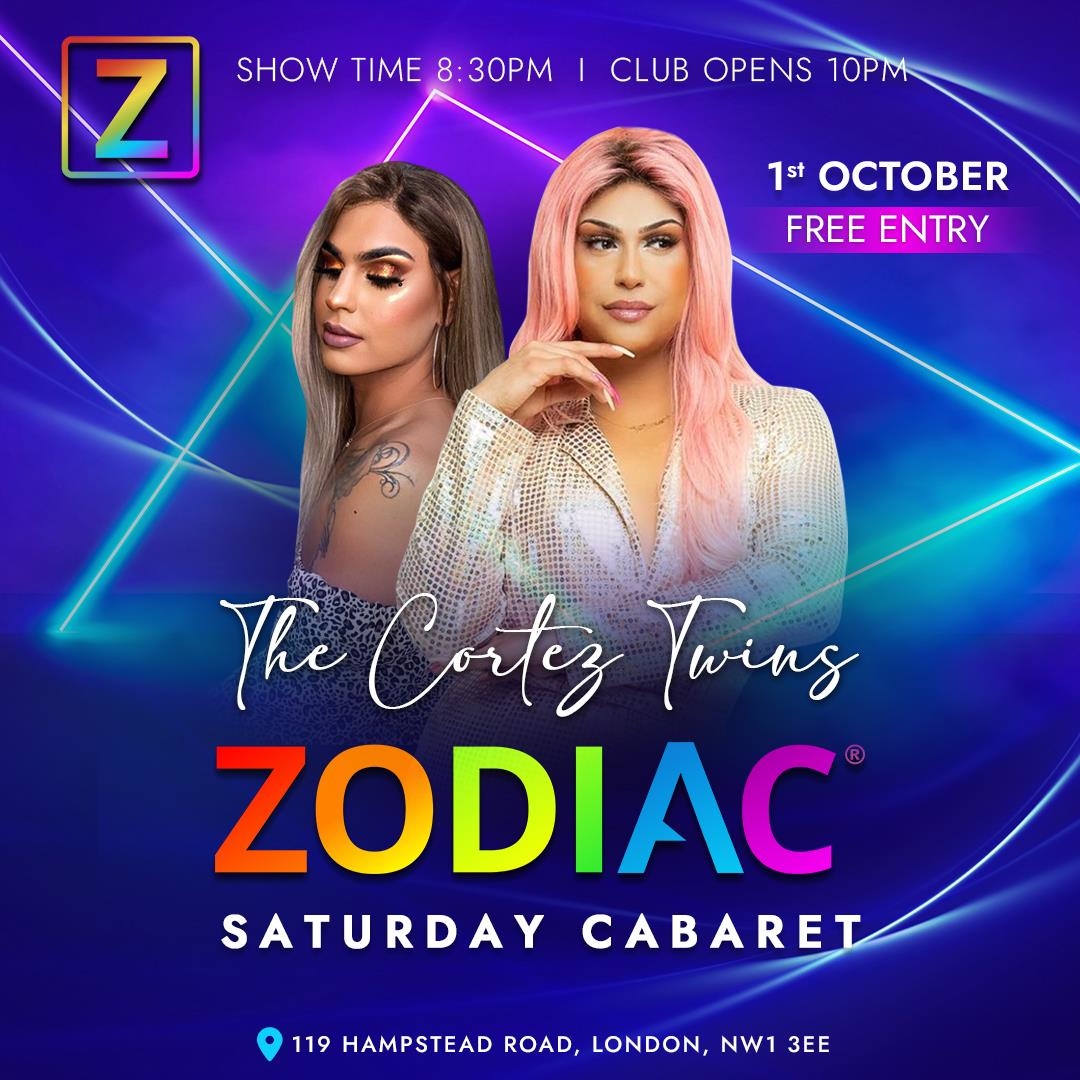 The Cortez Twins Tickets | Saturday 1st October 2022 @ Zodiac Bar ...