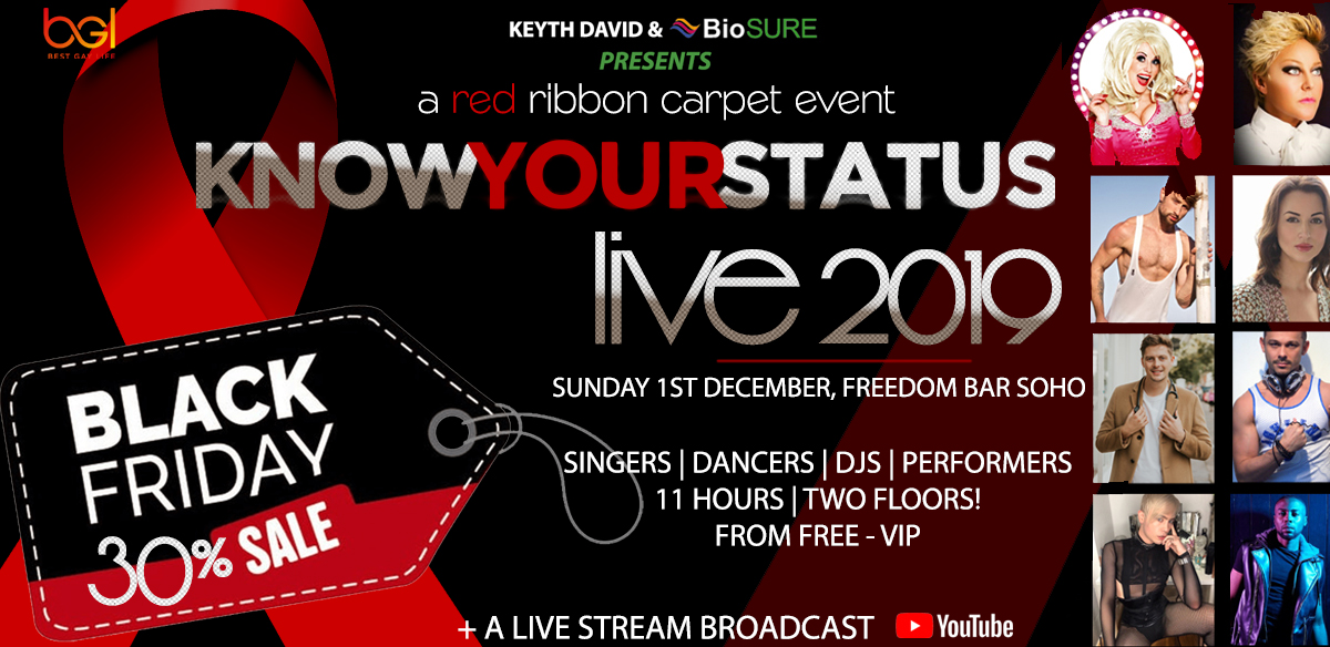 Know Your Status Live 2019 : An 11 hour, Red Ribbon Carpet Event  World Aids Day Black Friday Sale tickets
