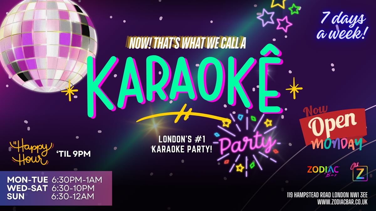 NEW! Karaoke Mondays! We're now OPEN on Mondays! tickets