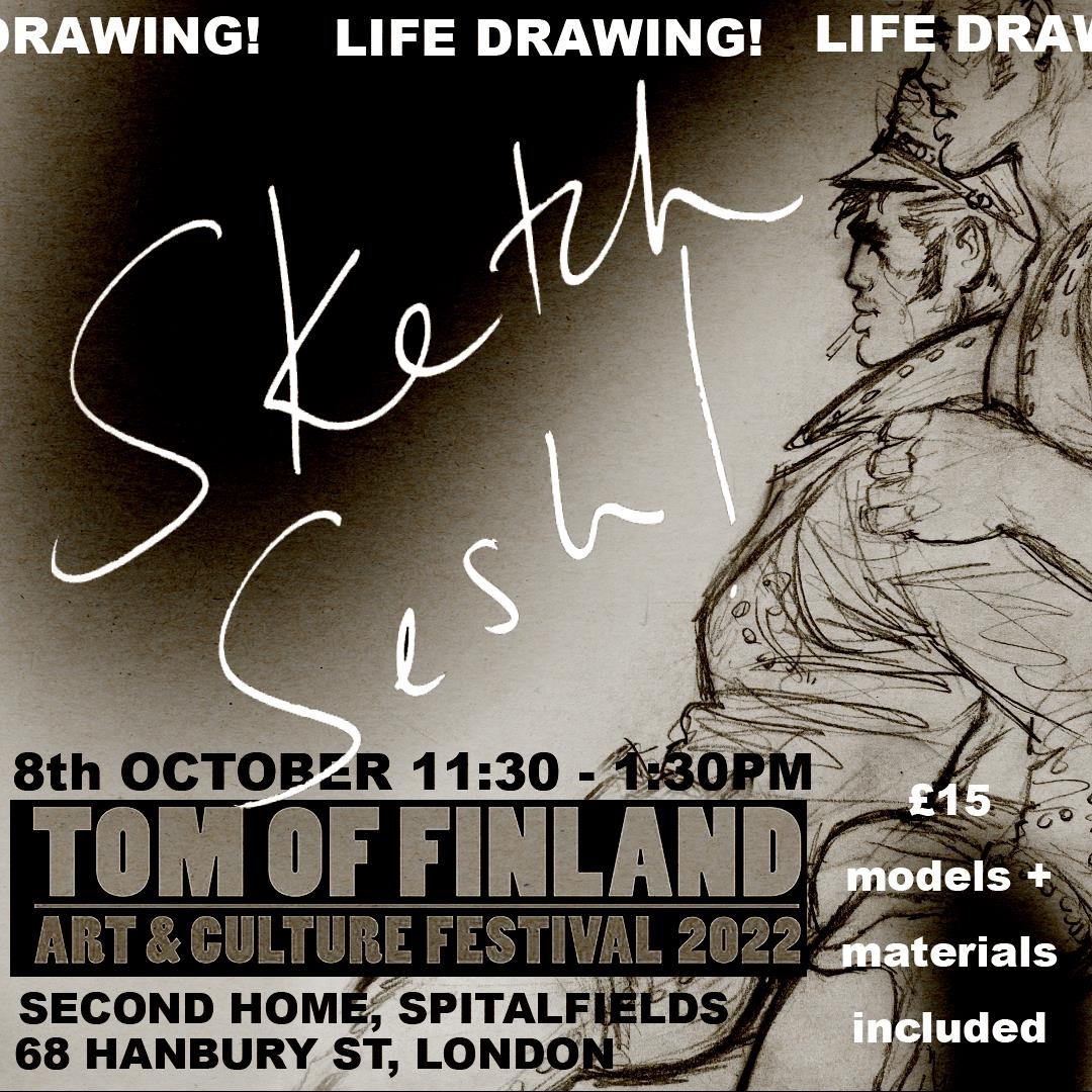 OutSavvy - SketchSesh x TOM of Finland life drawing spectacular! Tickets,  Saturday 8th October 2022 - London | OutSavvy