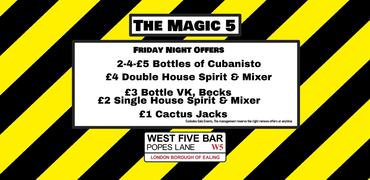 The Magic 5 with DJ Robby tickets
