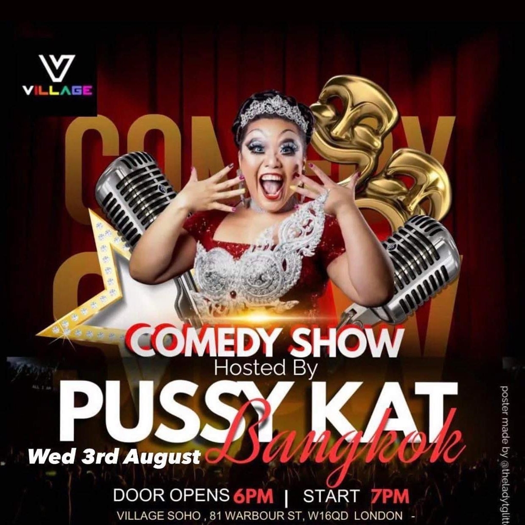 OutSavvy - Ping Pong LGBTQ Comedy with #PussyKatBangkok Tickets, Wednesday  3rd August 2022 - London