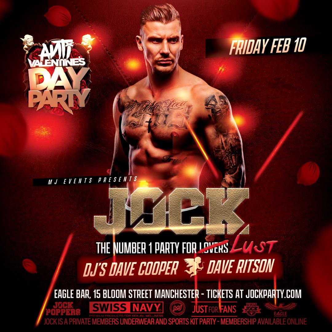 JOCK Manchester The Anti Valentines Edition Tickets Friday