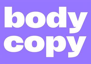 body copy